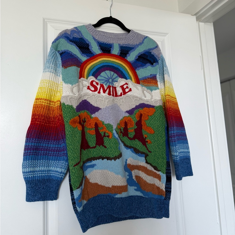 NWOT STELLA MCCARTNEY Kind intarsia wool and cotton-blend sweater 40 $1,295 - Picture 14 of 16